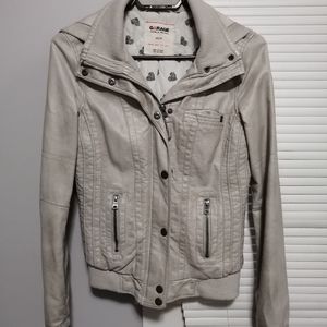 Garage faux leather jacket